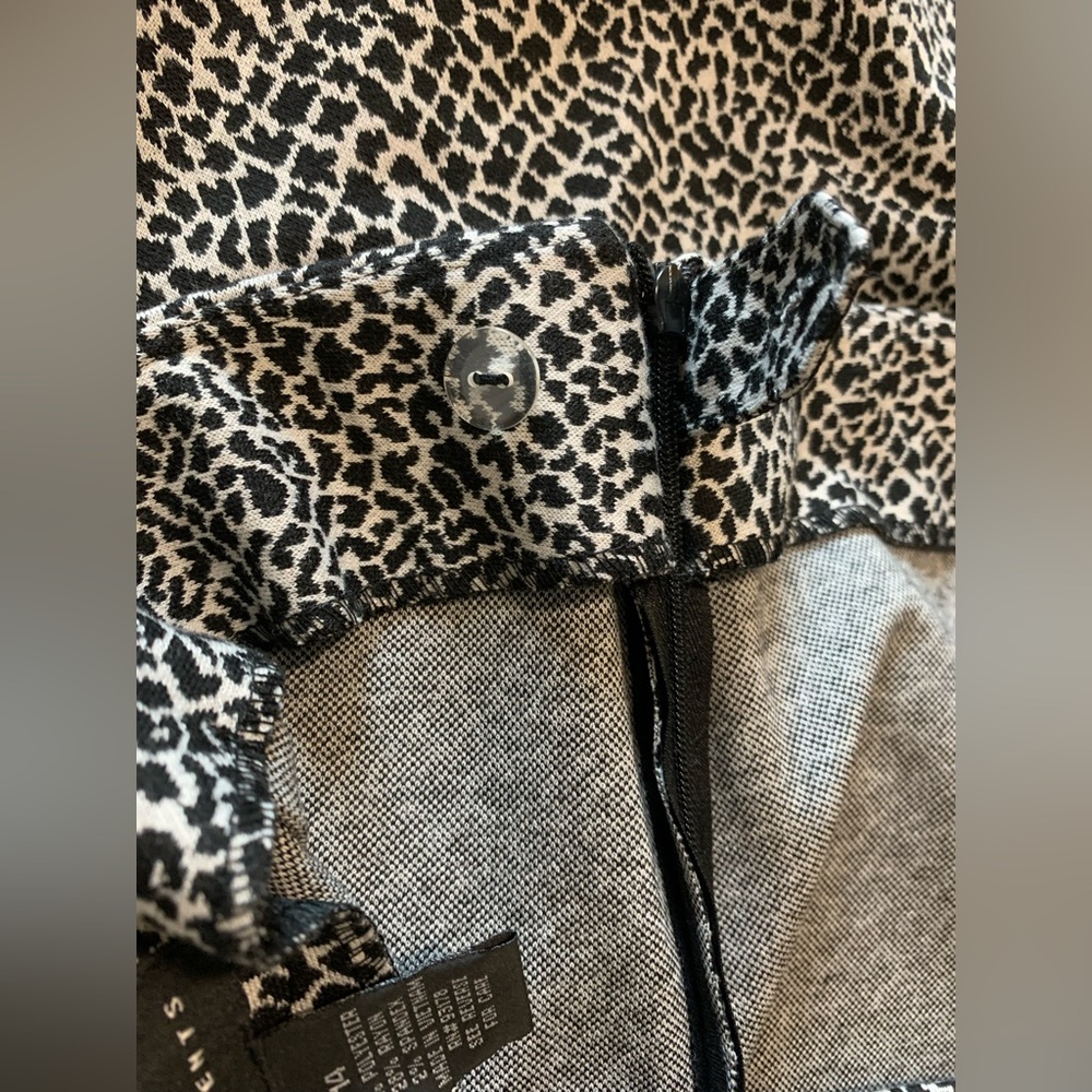 Grace Elements Leopard Patterned Pencil Skirt, Bl… - image 4